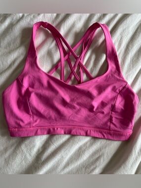 lululemon athletica Pink Free to Be Serene Strappy Back Sports Bra